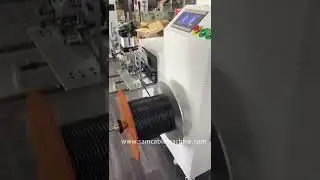 Winding machine with automatic length measuring