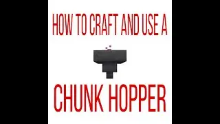 How to craft and use the chunk hopper on Prithvi MC