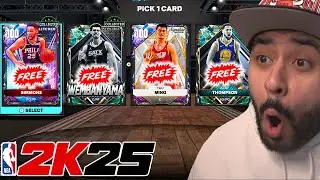 We Got Multiple Free Invincibles and I Opened EVERY Free 100 Overall Option Pack in NBA 2K25 MyTeam