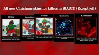 All new Christmas skins in BIAST!! (Except Jeff cuz I no have vip :() #breakinandstealthingz 