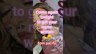 writing names live ✍️😄 #names #writingnames #subscribers #shoutouts #live