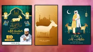 2023 picsart new Bakrid banner editing Yogi photo editor