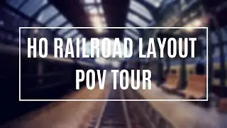 German HO Railroad Model Layout in Thailand Cab Ride POV Tour (Second Room)