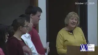 Will County Board Meeting - October 2019