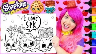 Coloring Shopkins Cheeky Chocolate, Kooky Cookie Coloring Page Prismacolor Markers | KiMMi THE CLOWN