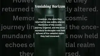Ephemeral Odyssey: Unraveling the Mystery of Vanishing Horizon Pt 3