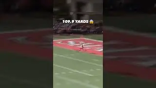 HE RETURNED IT FOR 109.9 YARDS 😳 #shorts