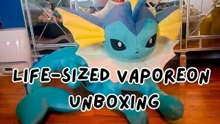 Unboxing Life-size Eeveelution Vaporeon