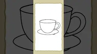 Draw a tea #shorts #doodle #easydrawing