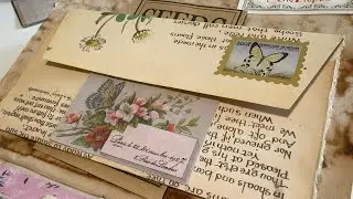 Easy book page envelope journal idea // base pages collab #basepagespt