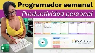 Programador semanal #excel  | #productividad personal