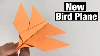 HOW TO MAKE NEW BIRD PAPER AIRPLANE | FLYING BIRD PLANE | ORIGAMI