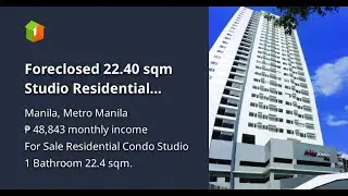 Foreclosed 22.40 sqm Studio Residential Condo For Sale in Avida Towers Intima