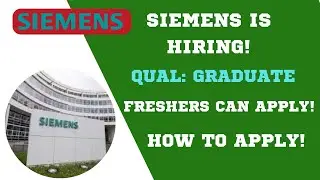 Siemens Jobs 2023 | Graduate Engineering Trainee Jobs | BTech Jobs 2023 | All India Jobs | Apply Now