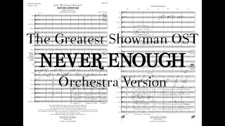 위대한 쇼맨(The Greatest Showman)OST -Never Enough 오케스트라 버전(Orchestra Version), 악보(Full Score)041020-1-18