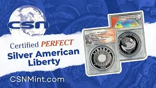 Сертифицированная безупречная серебряная монета &laquo;Американская Свобода&raquo; 2025 года