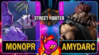 SF6 MonoPR (AKI) VS AmyDarc (AKUMA)🥊Street Fighter 6🥊スト6🥊4K 60ᶠᵖˢ