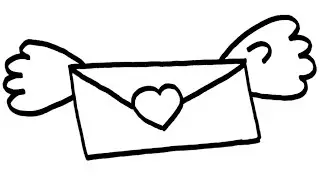 Drawing a Magical Postcard with Wings | Learn How to Draw Cool Stuff!