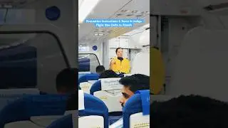 Evacuation instructions & Demo in indigo flight New Delhi to Riyadh #airport #india #firozkavlog