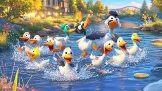 🦆💃 The Little 10 Ducks&rsquo; River Dance | A Quacky Fun Song! 🎶🌊