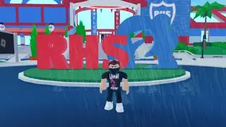 Playing Roblox High School 2 on Roblox
