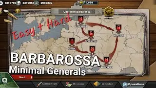 Barbarossa operation wc3 with almost no generals! World Conqueror 3