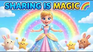 Sharing Is Magic 🌈 | Cinderella Kids Story | Episode 41
