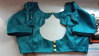 Blouse design/boat neck blouse design cutting & stitching/ब्लाउज डिजाइन