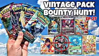Pok&eacute;mon Vintage Pack Bounty HUNTING! So so close! #pokemon #reaction #opening #collection #fyp #tcg