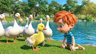 Five Little Geese Honk Honk Honk AV1 | Nursery Rhymes for Kids & Baby Songs