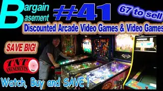 #1724 BARGAIN BASEMENT #41 with 67 Arcade & Video Games - TNT Amusements