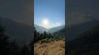 Golden Hour in Kashmir🏔️ #Kashmir #GoldenHour #MountainViews #HiddenVillage #explorekashmir