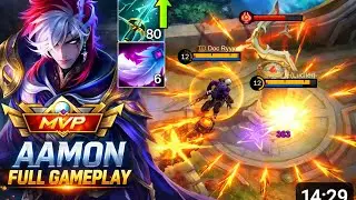 Aamon Full Gameplay 😈 Invisible Assassin | Mobile LegendsAamon Full Video | Silent Kill Machine 