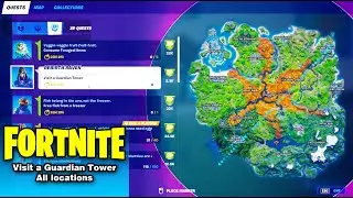 Visit a Guardian Tower (all locations) in Fortnite Chapter 2 Season 6