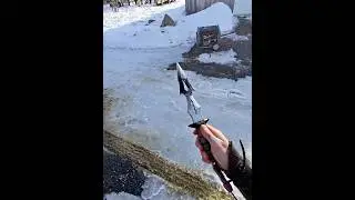 Выдвижной тросовый дротик #метаниеножей