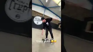 😬 DONT TRY THIS ON MINI 😬 #skateboarding #crazy #fail #skate #grind #flip #skatepark #funny