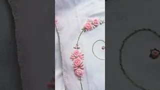 Beautiful handkerchief embroidery #embroidery