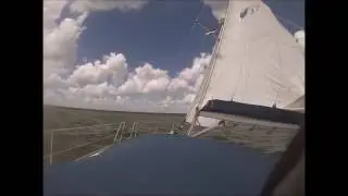 heavy weather sailing Bavaria 37 Crusier in 30 knots