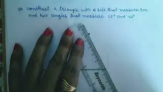 construction of Triangles || how  to  construct  triangle || #shorts
