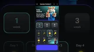 Claiming Hamster Kombat Daily rewards 🐹