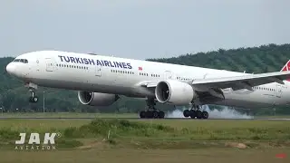 Boeing 777 Hard Landing &ndash; Classic Bounce and Recovery!