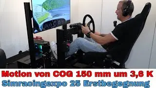 COG Motion System ab 3,6K - 150 mm Travel 3DOF zum Kampfpreis mit eigener Software auf der Expo 2025