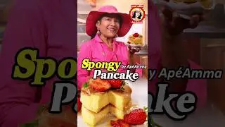 Spongy Souffle Pancake #shorts #Dessert by Ape Amma