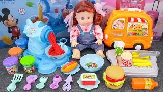 58 Minutes Satisfying with Unboxing Burger Playset Cooking Food from Kinetic Sand | Love Cute Toys