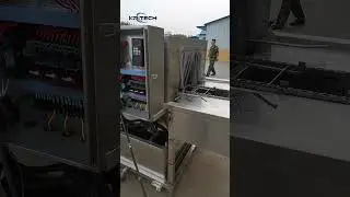 Industrial crate washing machine-----washing,sanitizing crates, bins, and containers  #cratewashing