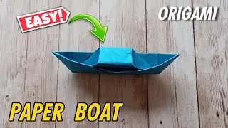 Easy Paper Boat Origami | Simple Step-by-Step Tutorial