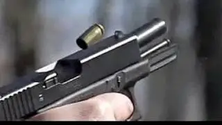 Glock 23 pistol filmed at 600 frames/second, part 2