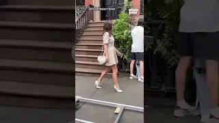 Natalie Portman is seen filming 'Good Sex' in West Village on July 02, 2025