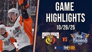 ГЛАВНЫЕ МОМЕНТЫ &mdash; Flint Firebirds против Owen Sound Attack &mdash; 26.10.25