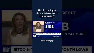 Bitcoin trading at 6-month lows amid crypto sell-off